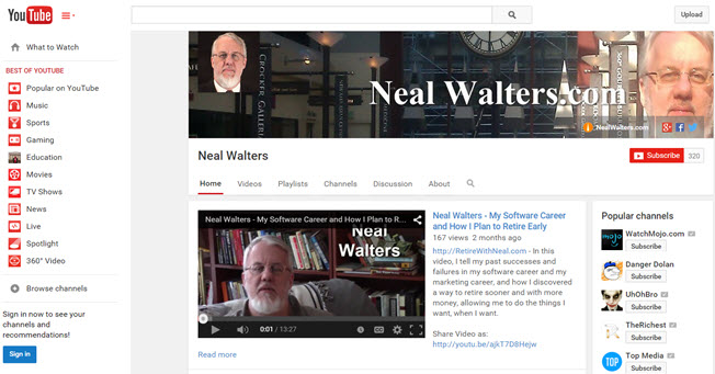 Neal Walters - YouTube Channel